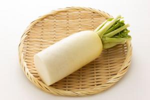 有機肥料100%栽培(無化学肥料)大根(1/4カット)　1個　【奈良県産　他】